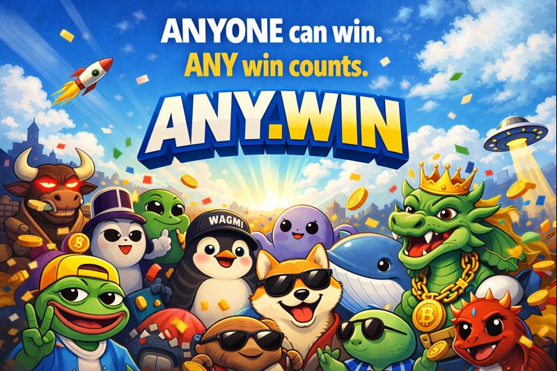 ANY.WIN crowd meme poster